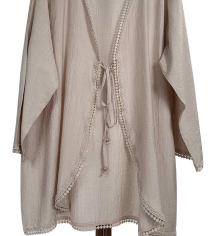 Lace Cardigan Beige