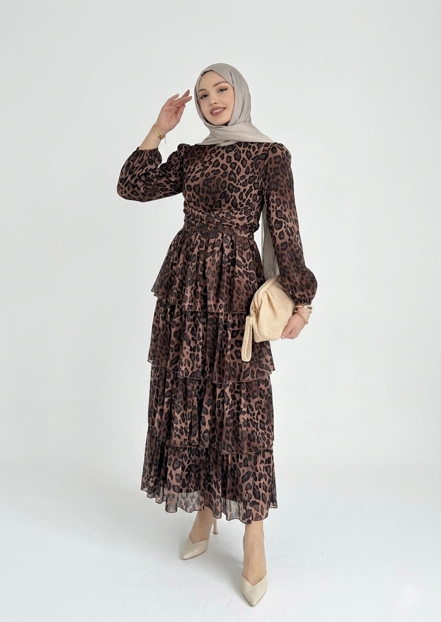 Leopard printed dress