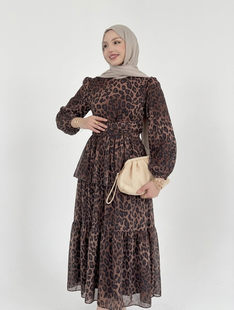 Leopard printed dress