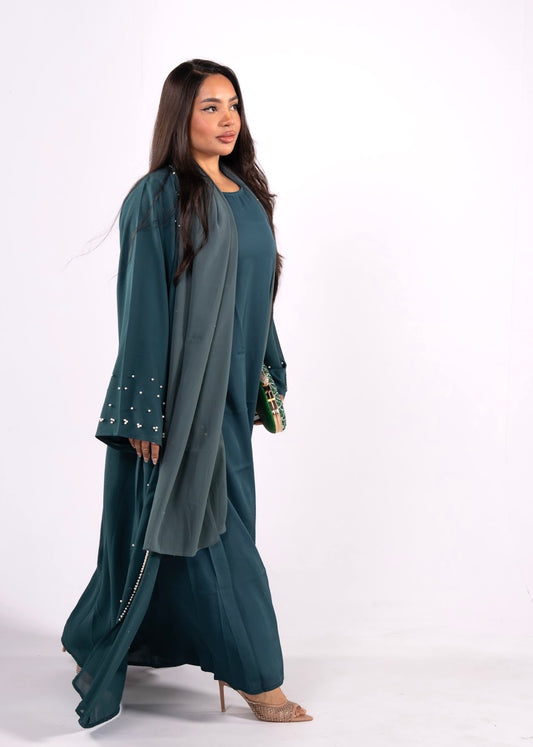 Pearla Abaya Teal