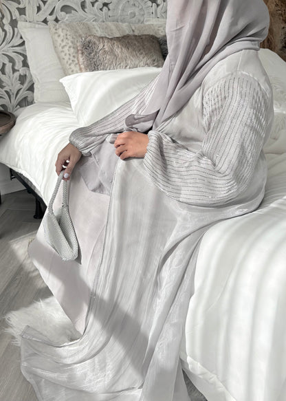 Reem Abaya Ice Grey