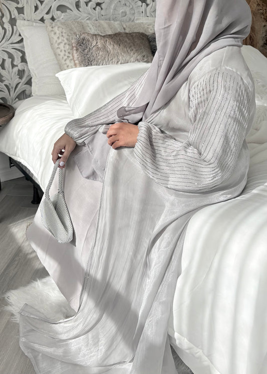 Reem Abaya Ice Grey
