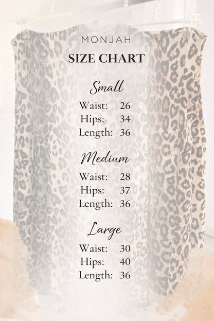 Leopard printed skirt brown