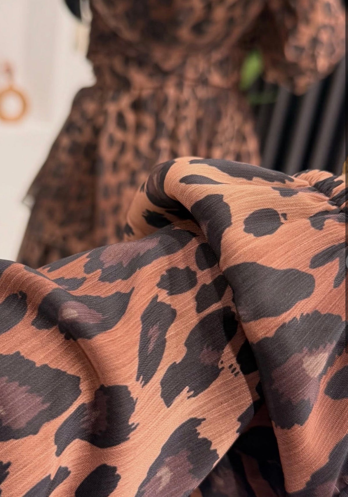 Leopard printed dress