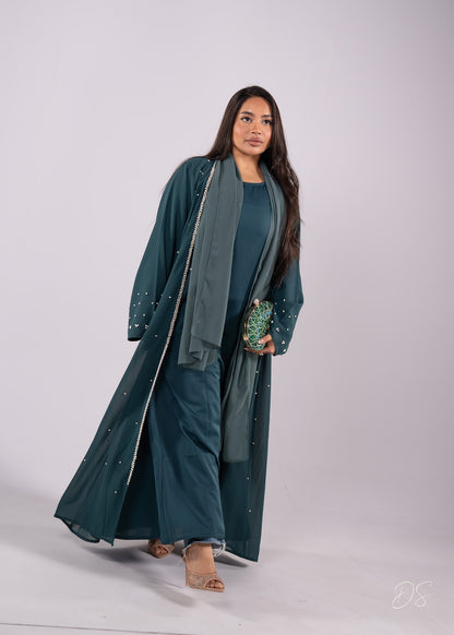 Pearla Abaya Teal