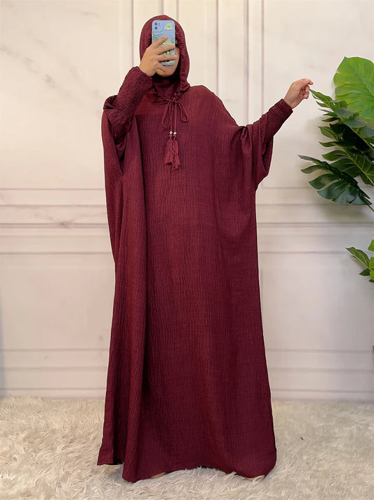 Hoodie Abaya (wrinkled) Pre-order