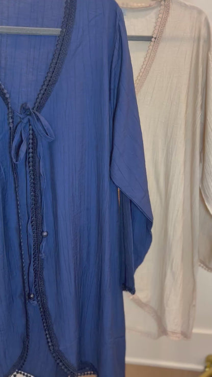 Lace Cardigan Navy